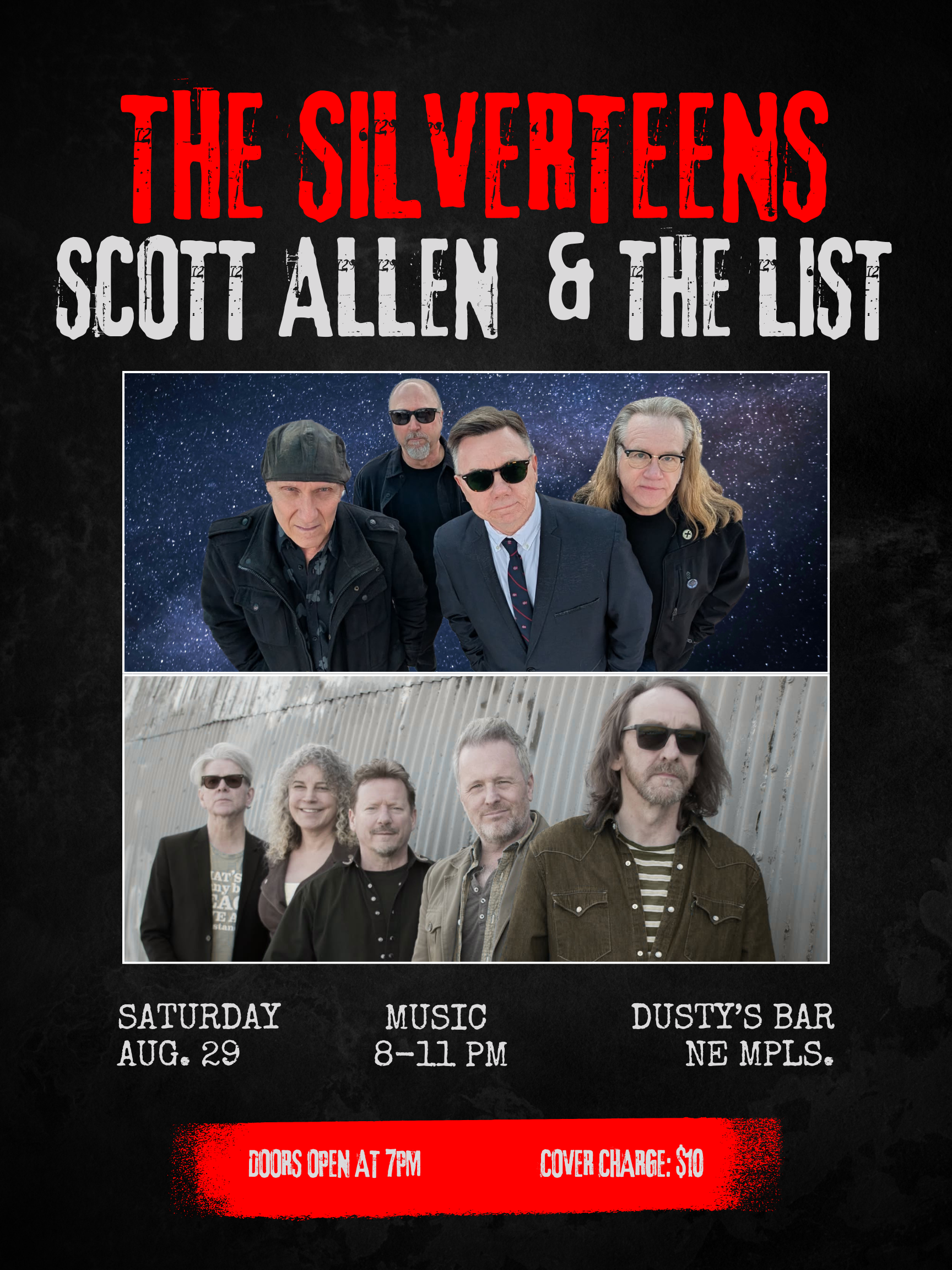 The Silverteens and Scott Allen & The List at Dusty's Bar